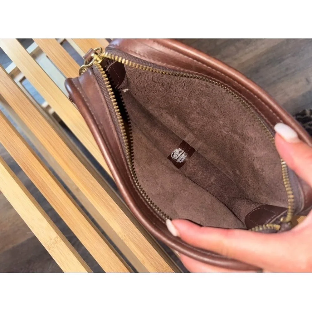 Coach 9925 Vintage Carnival Crossbody Bag Chocolate Brown USA